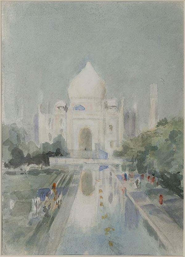 Taj Mahal, Hercules Brabazon Brabazon (1821 - 1906), Watercolour, 38 x 27 cms