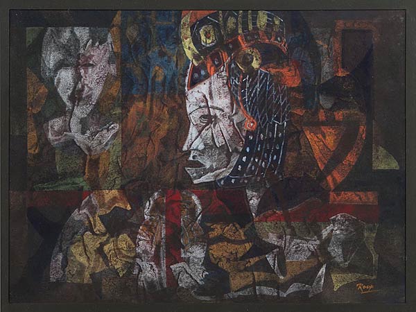 Untitled, Roop Krishna, Mixed media, 42 x 30 cms