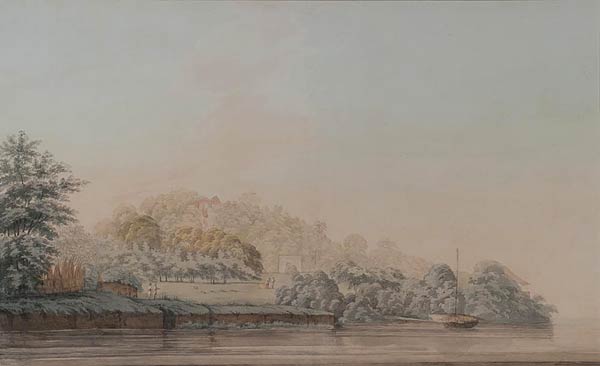 View of Siccly Gully, India, Ezekiel Barton, Watercolour, 60 x 36 cms