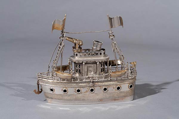 Fleet of Eight Ships, Made in India, Silver, 19th century, Various sizes
