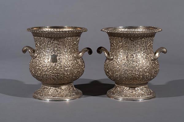 Pair of Silver Wine Coolers, Circa.1880