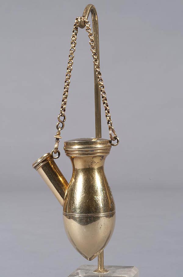 Small Huqqa, 1934, A silver gilt hookah pipe bowl