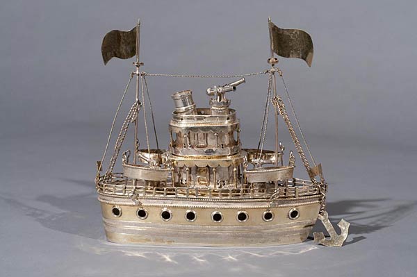 Fleet of Eight Ships, Made in India, Silver, 19th century, Various sizes