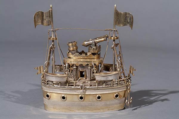 Fleet of Eight Ships, Made in India, Silver, 19th century, Various sizes