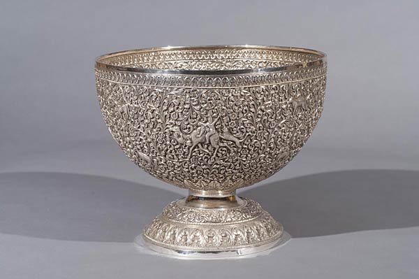 Kutch Silver Bowl, Circa 1870, 24 x 28.5 cms