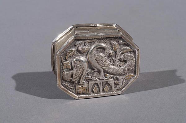Rajasthan, Silver Box, Circa 1830, Traces of gilding