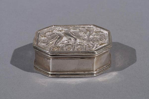 Rajasthan, Silver Box, Circa 1830, Traces of gilding