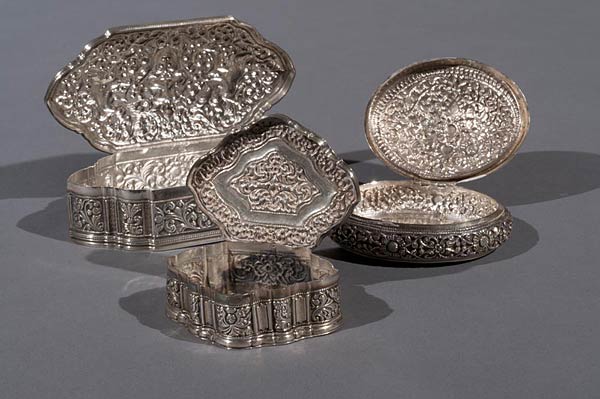 Sri Lankan Silver Boxes, Circa 1830