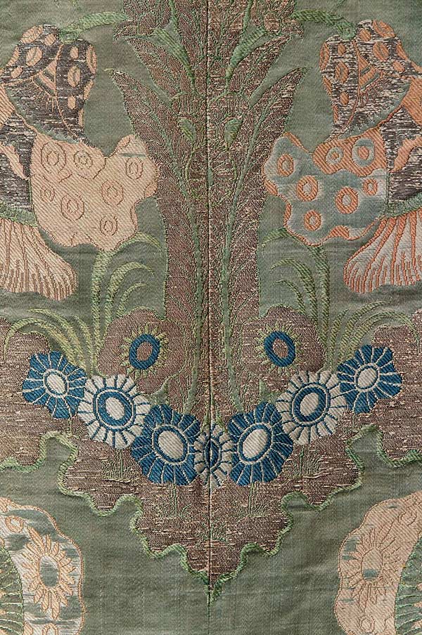 Bizarre Silk Chasuble, An exceptional chasuble made out of bizarre silks, French, possibly from Tours, Circa 1700